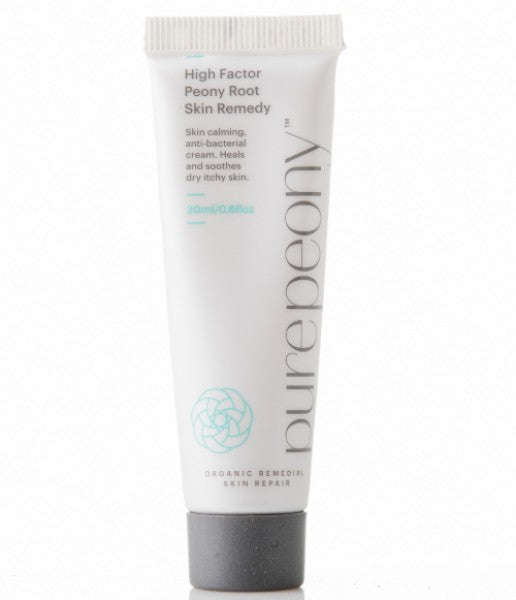High Factor Peony Root Skin Cream for Eczema Relief Pure Peony natural cream that soothes and helps skin heal made in NZ in a sugarcane tube