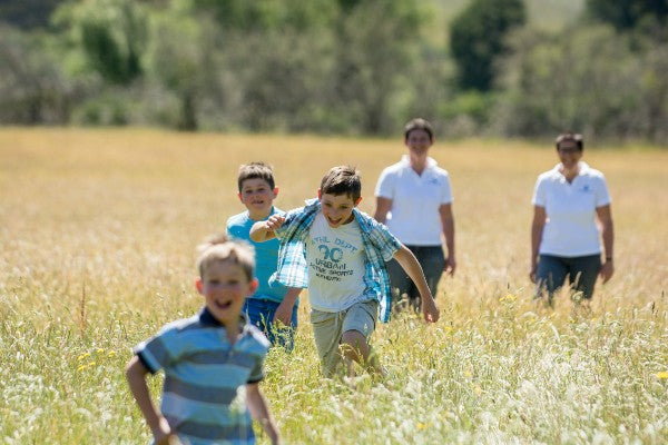family business guarantees quality and traceability at our certifed organic farm running through paddocks