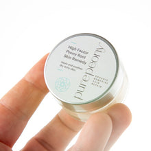 Load image into Gallery viewer, glass jar of skin remedy cream to heal and soothe dry itchy skin