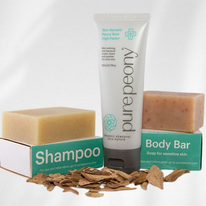 pack of three products to treat rosacea naturally